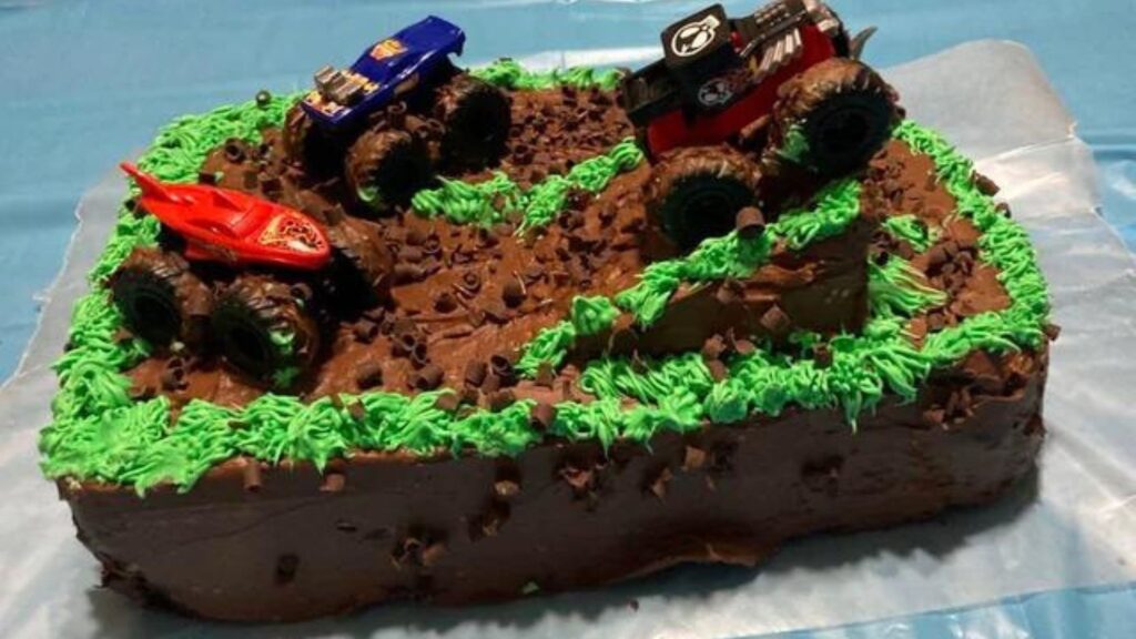 Car and Truck Cake