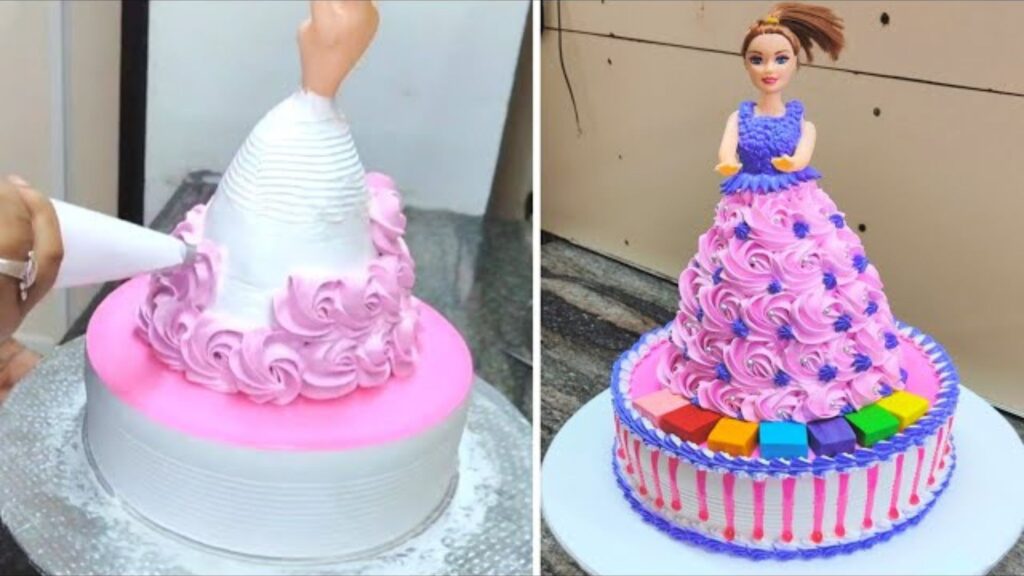 How to make barbie cake step by step