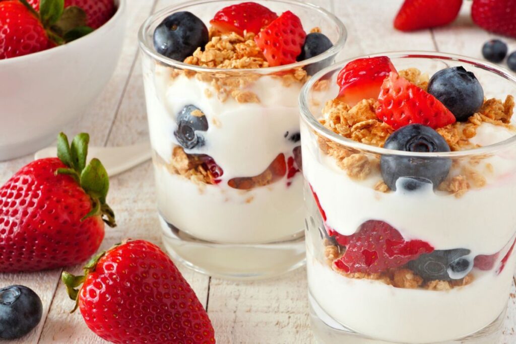 Greek Yogurt Parfait with Fresh Berries
