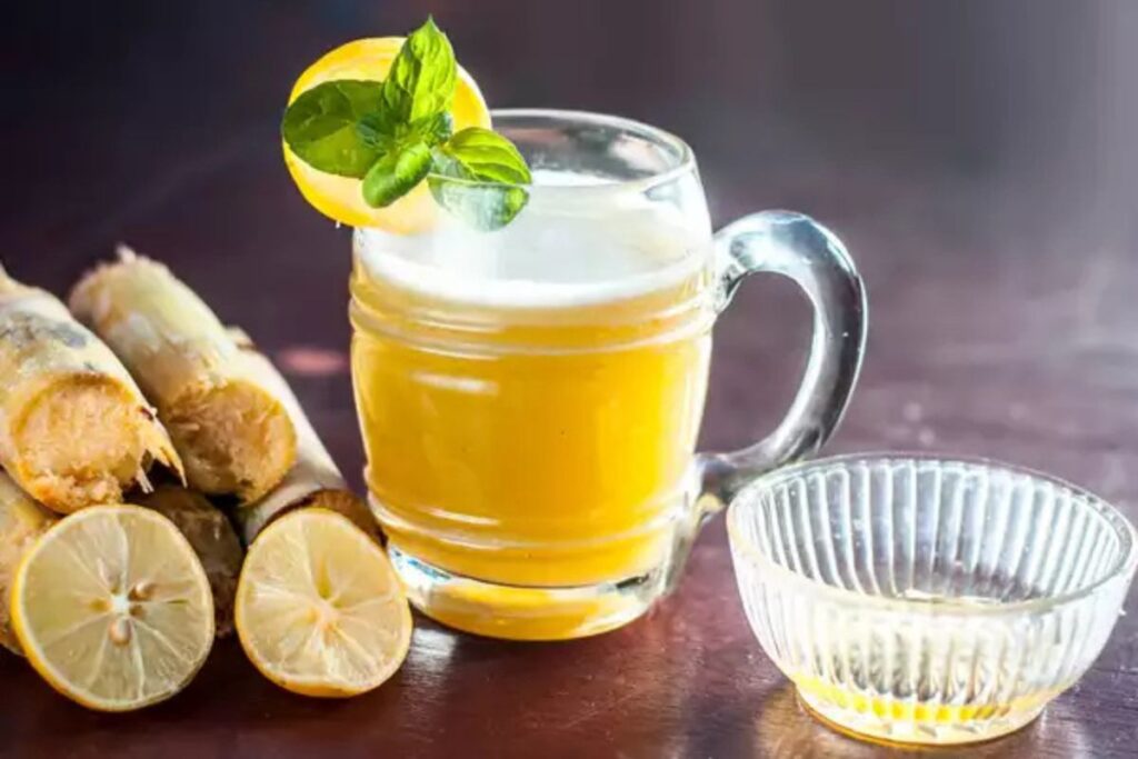 Ginger and Lime Sugarcane Juice Recipe