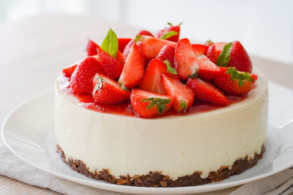 No-Bake Strawberry Cheesecake Recipe