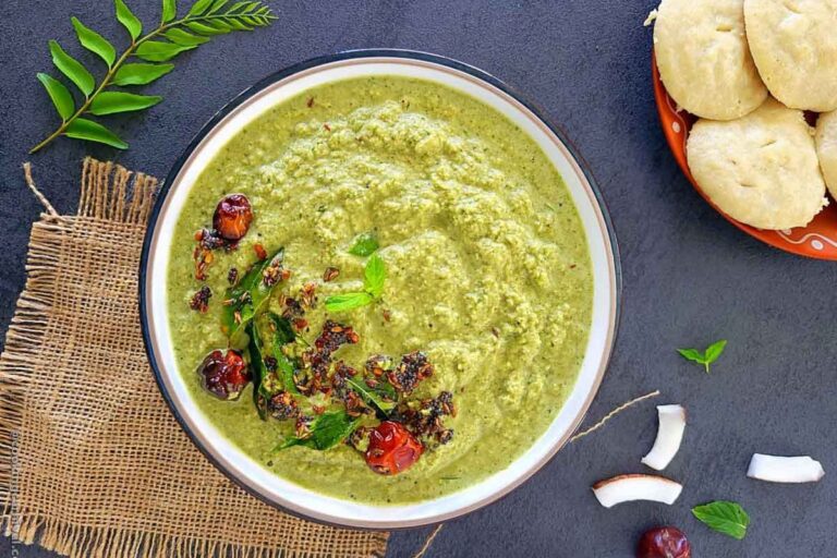 Coriander Coconut Chutney Recipe