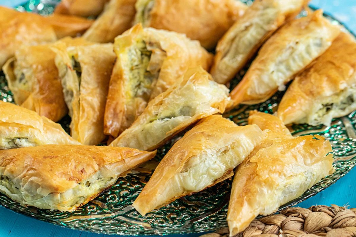 Greek Mini Spanakopita Triangles Recipe