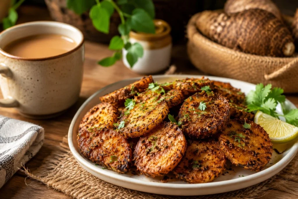 Crispy arbi fry